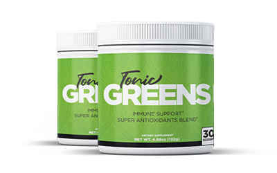 TonicGreens immune support powder — 30-scoop container, 4.66 oz
